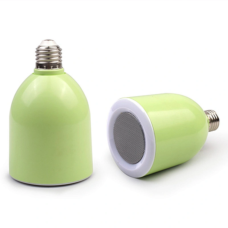 Mini Portable Stereo Amplifier Subwoofer Metal Mini Wireless Remote Control Music Lamp Night LED Light Bluetooth Bulb Speaker