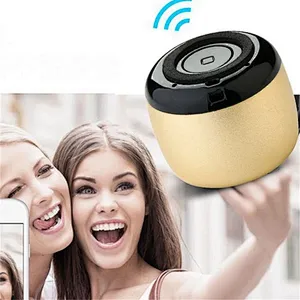 Coin Size Aluminium Mini Wireless Selfie Active Speaker Bluetooth