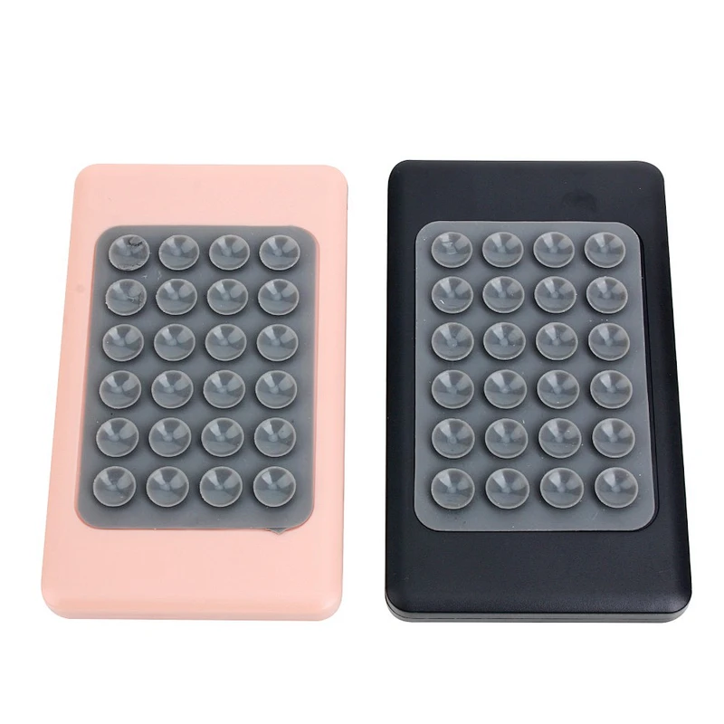 Power bank Rubber Coated Cellphone Battery Charger Phone Holder Portable Powerbank Suction Cup Solar Cell Phone Charger
