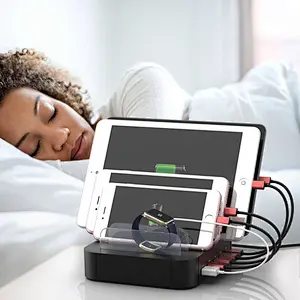 Multiple USB charger 5 port mobile phone docking usb charging station