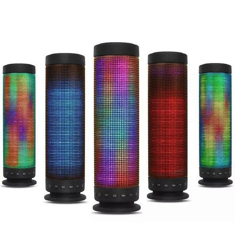 Wireless Stereo Sound Home Theater LED Flashing Light Bluetooth Speaker