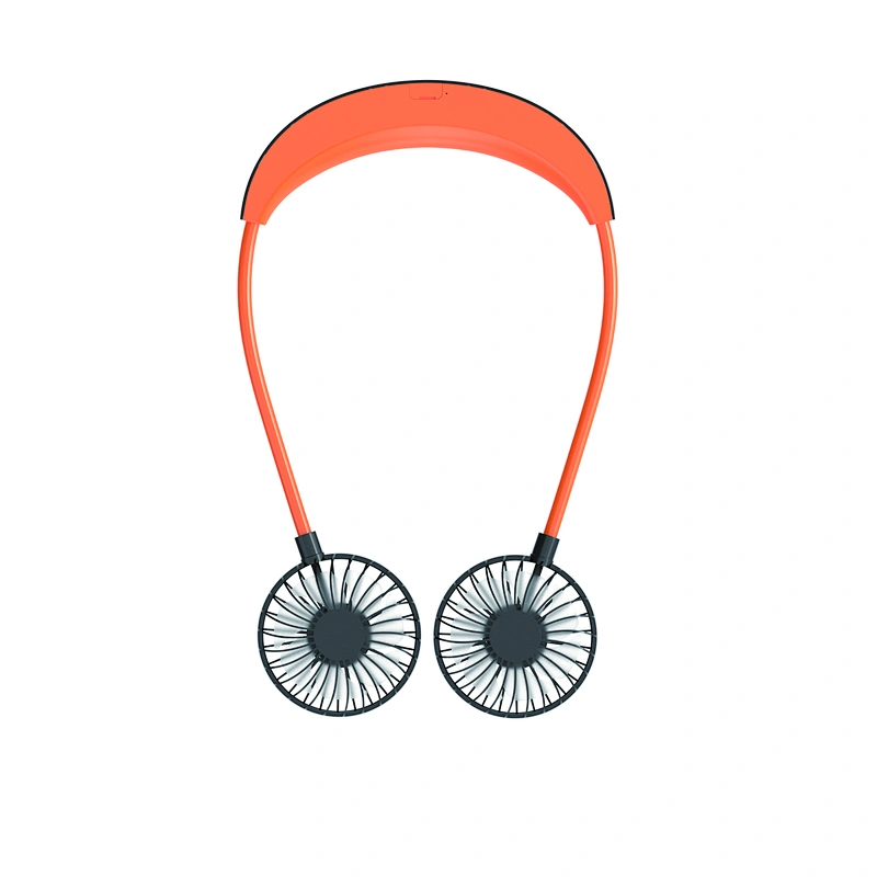Portable USB Rechargeable 2600mAh 18650 Battery 360 Degree Rotation 3 Speed Adjustable Hand-Free Neck Fan