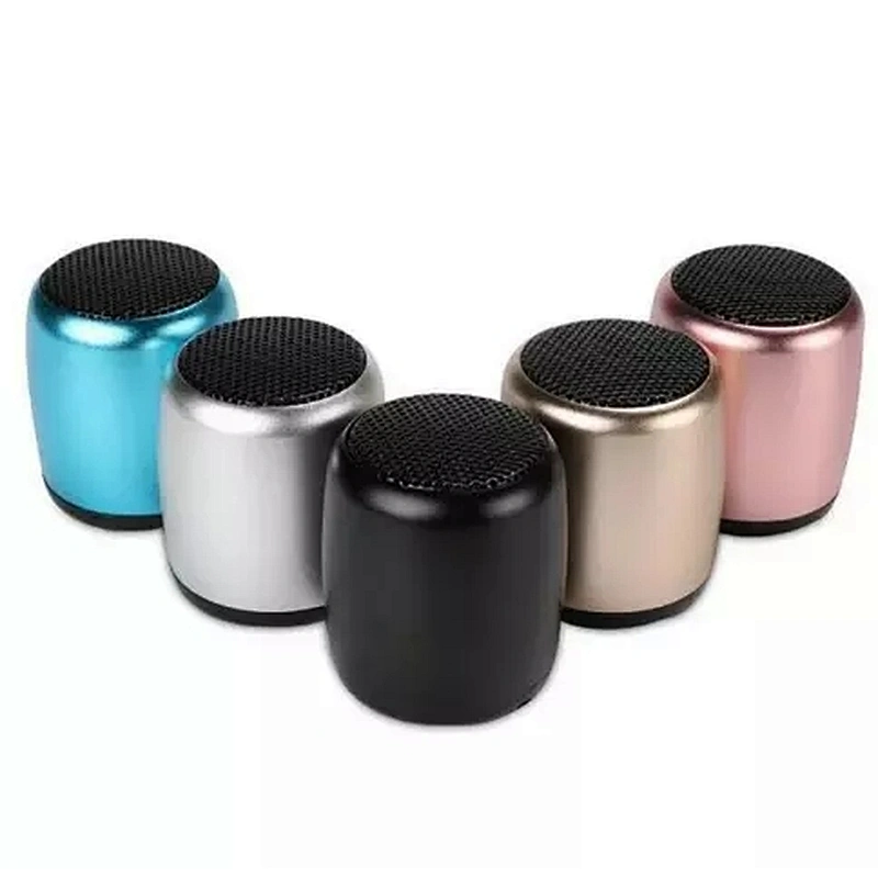 Mini Steel Shell TWS wireless Bluetooth speaker Metal HIFI Base subwoofer portable waterproof small sound