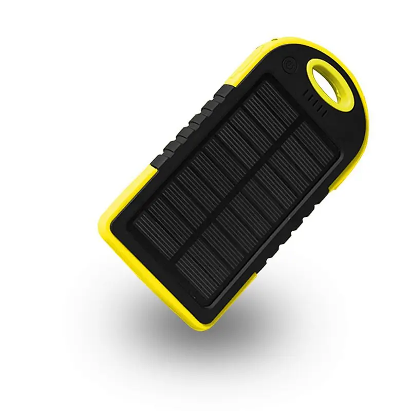 Keychain outdoor sport custom logo external battery charger solar powerbank