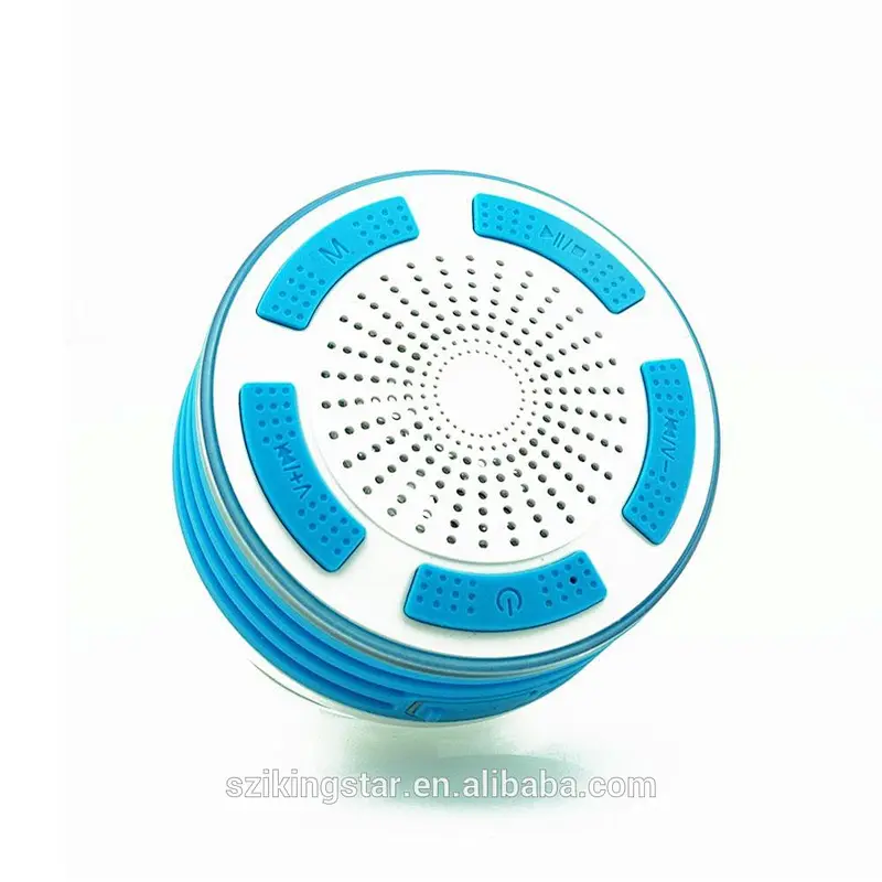outdoor small portable led light IPX67 anti water speaker