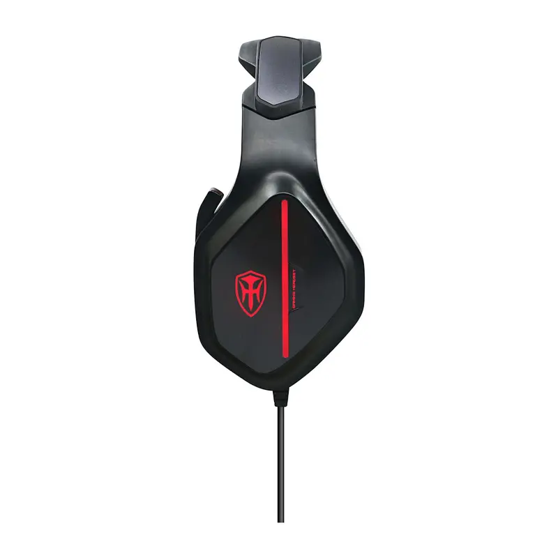 3.5mm & USB Surround PCcomputer microphone led light wired game headphone
