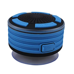 wireless mini LED suction cup waterproof shower speaker
