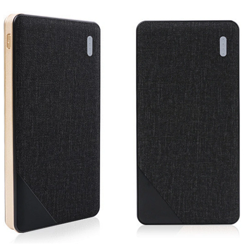 5W Fast Charge 8000mah Fabric Cover Wireless Charger Power Bank