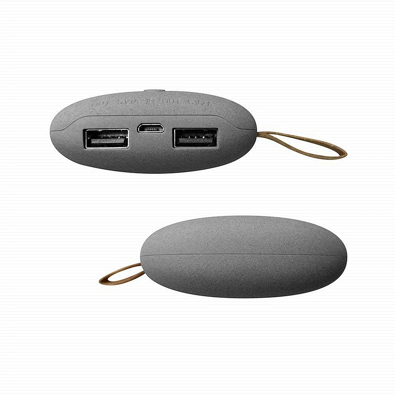Dual USB Ports Cobblestone Portable 10000mah Power Bank