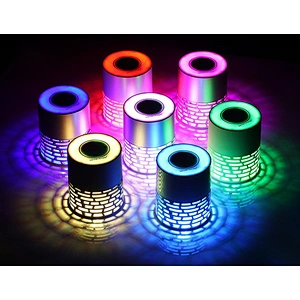 Led Light Aluminium Alloy Mini Wireless Speaker