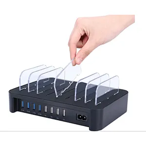 Desktop 8 Ports Multi USB Charging Station For Mobile Phones