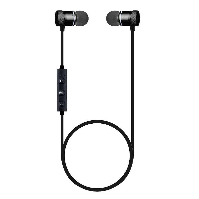 EVA CASE in ear microphone wireless metal magnetic earphones