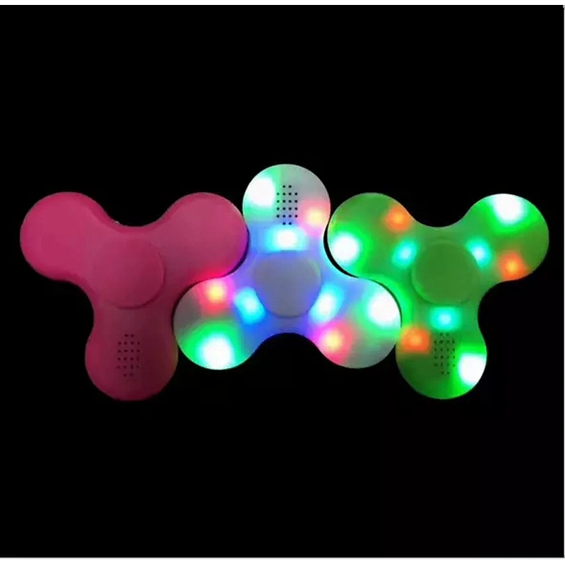 portable LED fidget spinner wireless bluetooth speaker