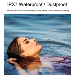 IXP7 BT5.0 Round Cylinder Aluminum Alloy Rotating Wireless Stereo Headphone Earphone