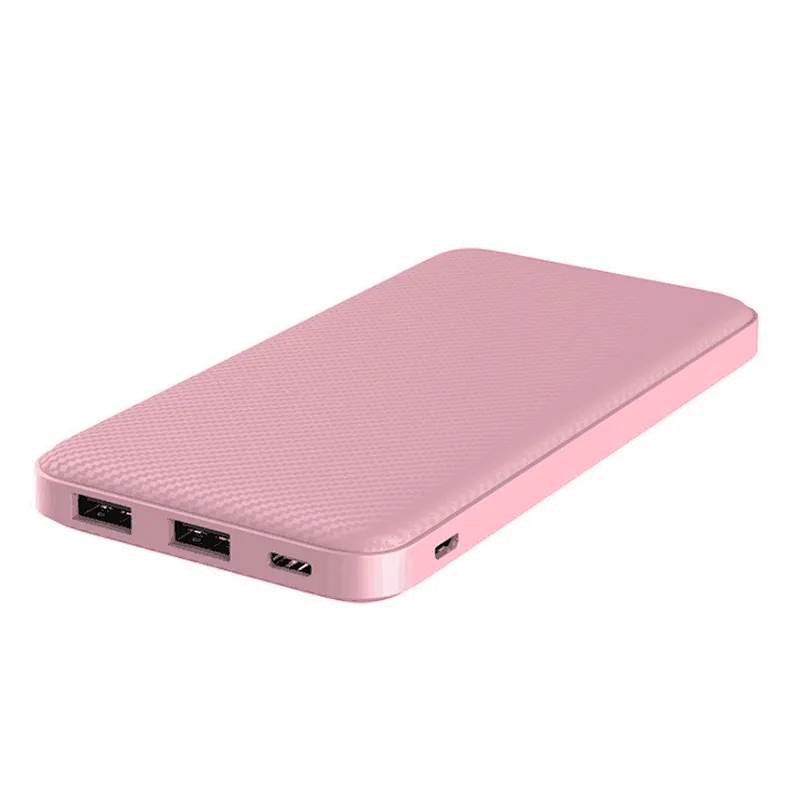 OEM 10000mah PU Leather Thin Portable Power Banks