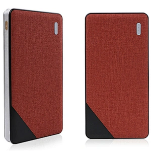 5W Fast Charge 8000mah Fabric Cover Wireless Charger Power Bank