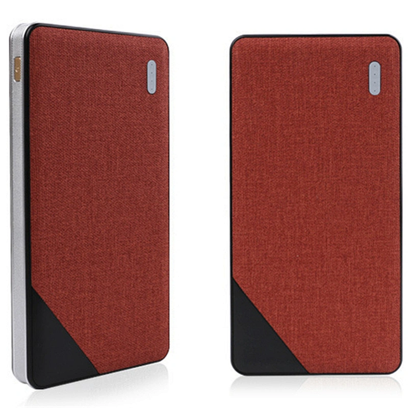 5W Fast Charge 8000mah Fabric Cover Wireless Charger Power Bank