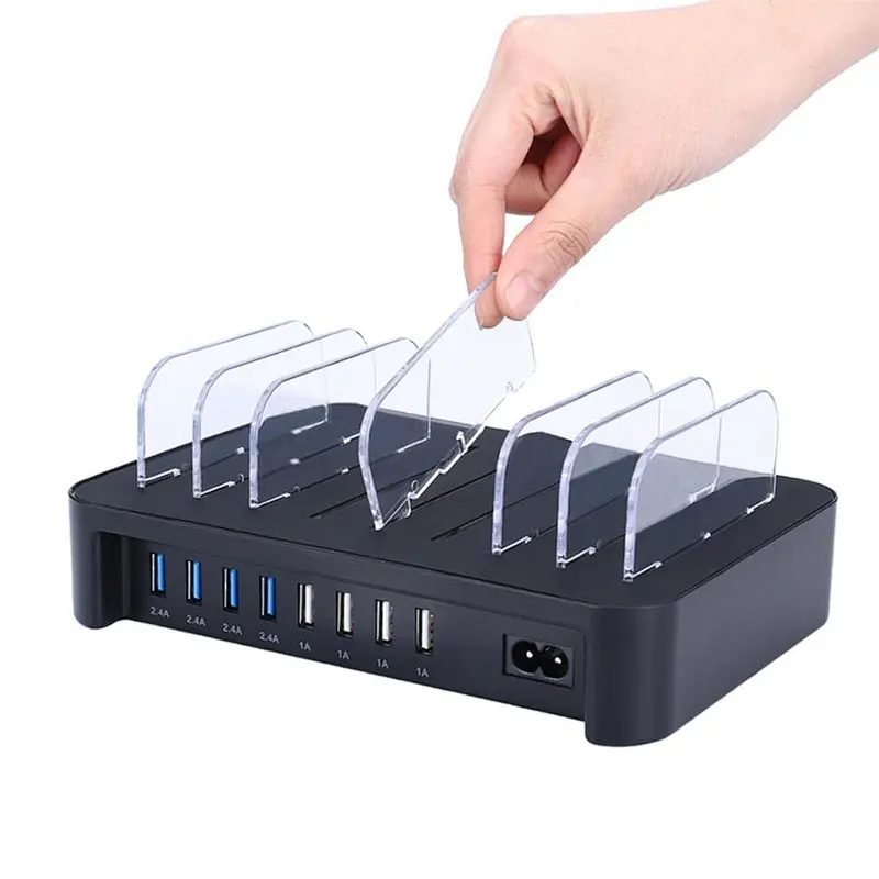 For Cell Phone Tablet 8 Ports Fast Charging USB Charging Station