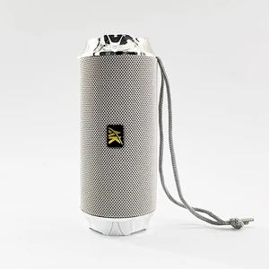Outdoor Wireless Rechargeable Mesh Waterproof Cylinder Flashlight Bluetooth Speaker