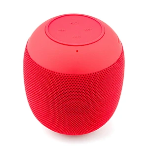 Wholesale customize logo handsfree car cylinder portable round fabric wireless speaker
