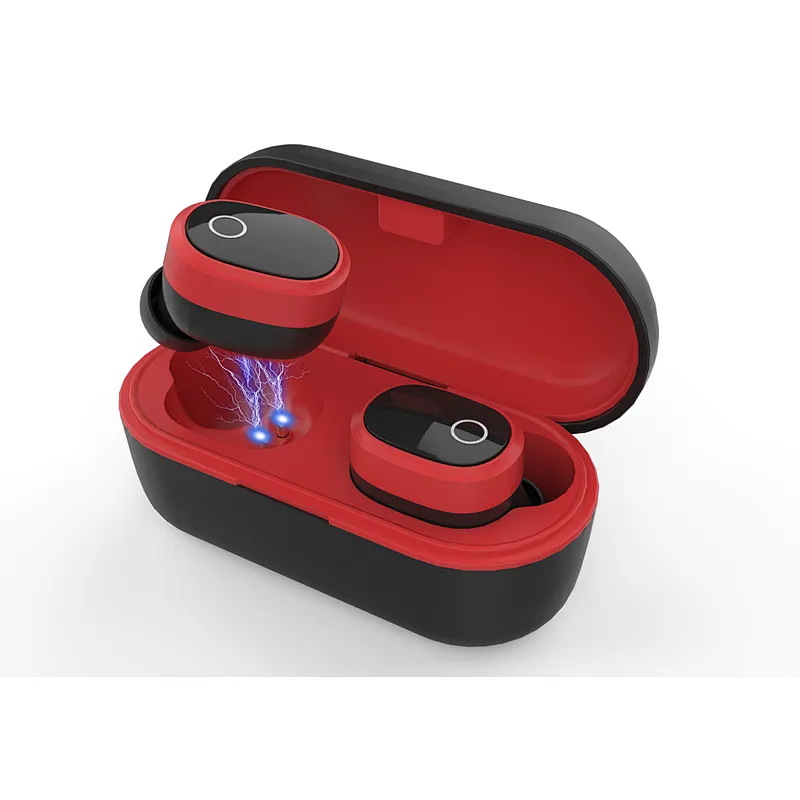 True Wireless 5.0 TWS Earbuds sport tws wireless Twins Truely Double ear earbuds with Charging Case