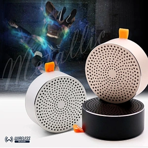 Mini 4.0 Bluetooth Wireless Subwoofer Aluminium Alloy Round Blue Tooth Portable Bass Metal Grill U8 Wireless Outdoor Speaker