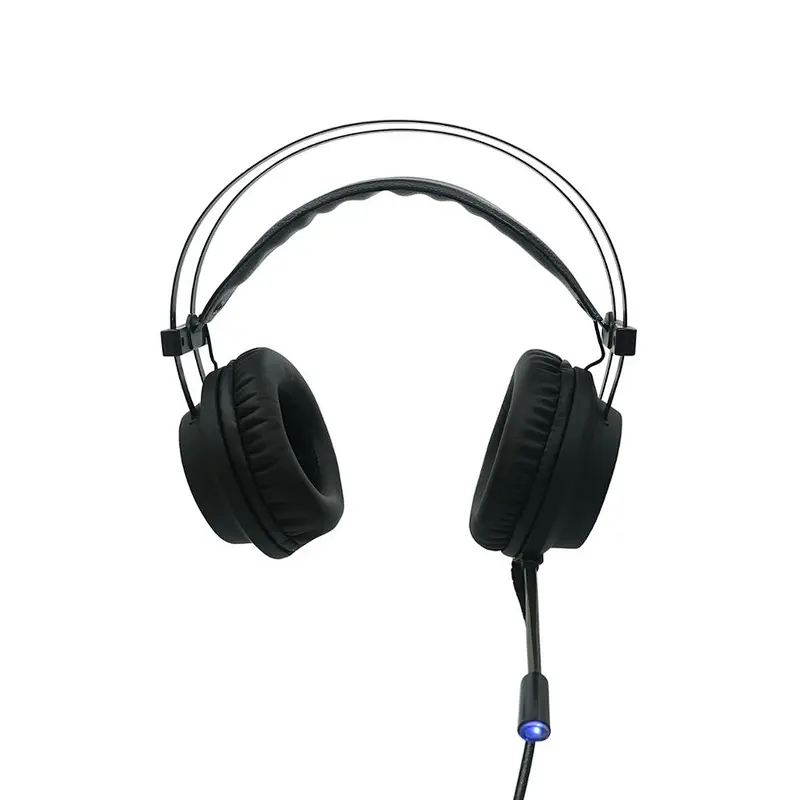 led light flexible over ear stereo microphone headband foldable wireless gaming headsets