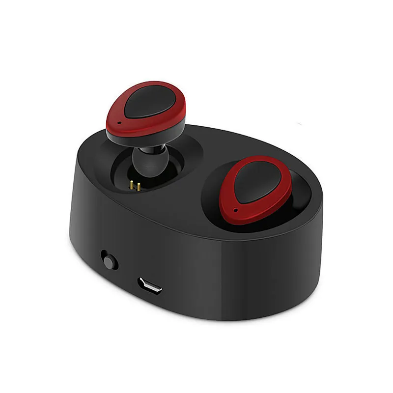 Sports Dual Ear Colorful Wireless Charging Box TWS Mini Earbuds Bluetooth Earphone