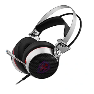 Professional Metal Gaming PC Headphones Surround Sound Wireless Earphone Gaming Headset