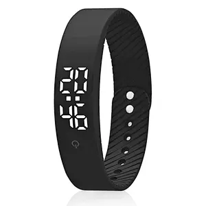 Fitness Silicon Running Step Counter Sports Watch Smart Pedometer Wristband