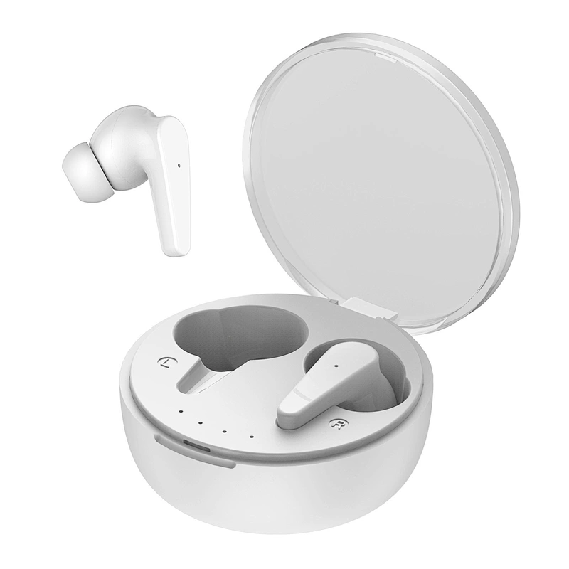 KINGSTAR Round Transparent Wireless TWS Earphone V5.0 Stereo Bass Bluetooth Headphones Handsfree Earbuds with Mic