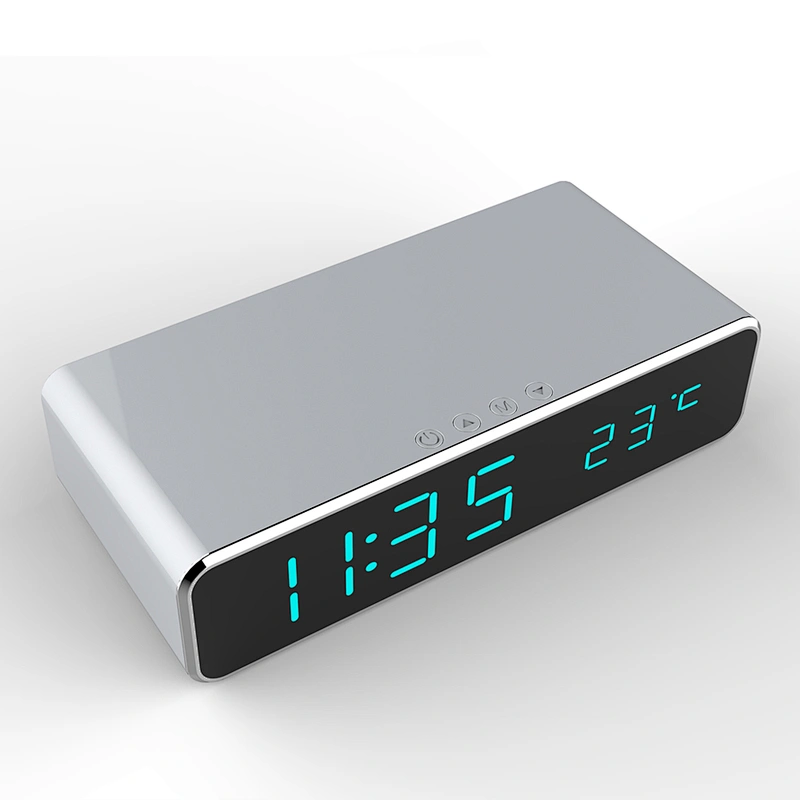 2018 Hot Sale Temperature Display Alarm Clock Wireless Charger