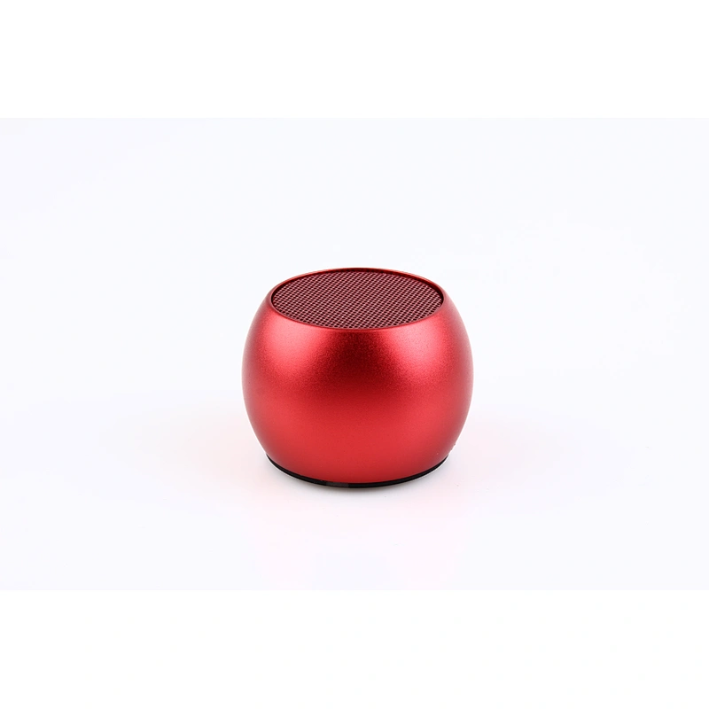 portable mini round aluminium wireless tws pair speaker