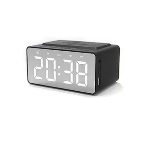 BT5.0 FM LED Digital Alarm Wireless Radio Clock Speaker