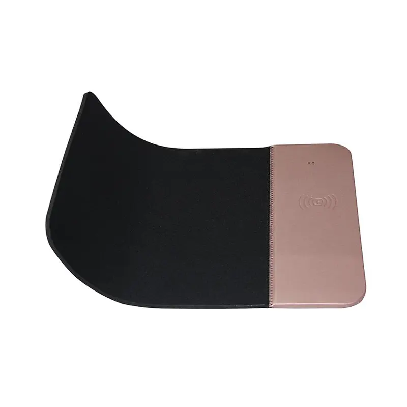 universal compatible Leather fast qi wireless charging charger mouse pad