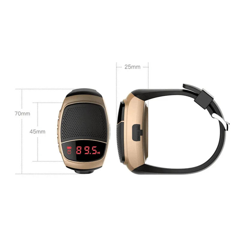 Portable Handsfree Call Bicycle Sports Mini Wireless Watch Speaker