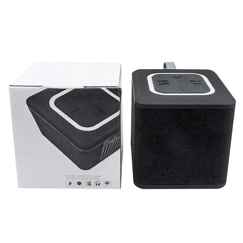 wirless stereo mini square cloth cover speaker
