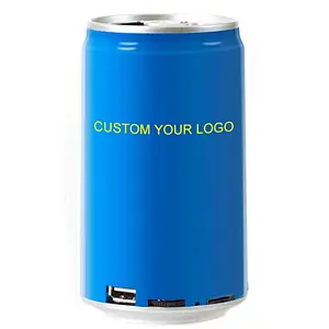 Promotion Wireless Stereo Full Printing Mini Tin Can Drink USB Aluminum Alloy Portable OEM Bluetooth Beer Speaker