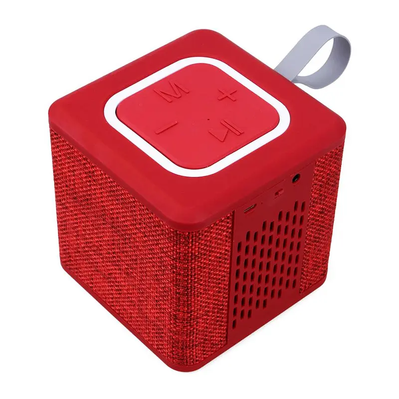 3W Cube Stereo Cloth Cover Wireless Fabric Speaker