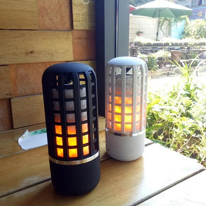 2018 Classic Led Lamp Shape Wireless BT  Flame Atmosphere Speaker
