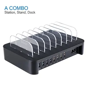 Desktop 8 Ports Multi USB Charging Station For Mobile Phones