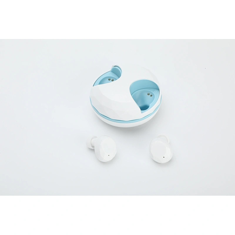 5.0 Round Shape Muti Color Rotate Open Mini Bluetooth Earphones