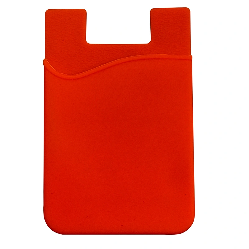 Colorful Rubber Glue Sticky Silicone Phone Card Cover Holder