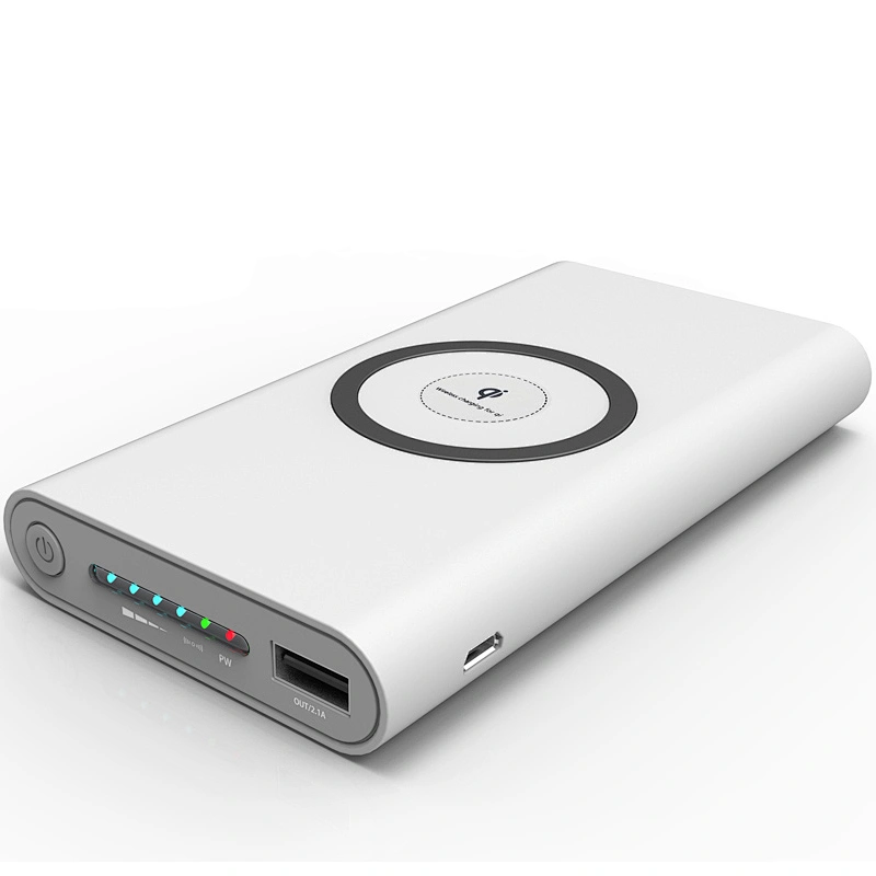 qi wireless charging power bank mobile phone battery charger 8000mah