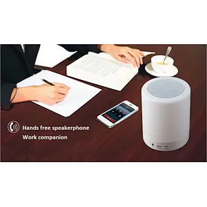 Portable Wireless Smart 7 Color LED Light Bluetooth Touch Speaker