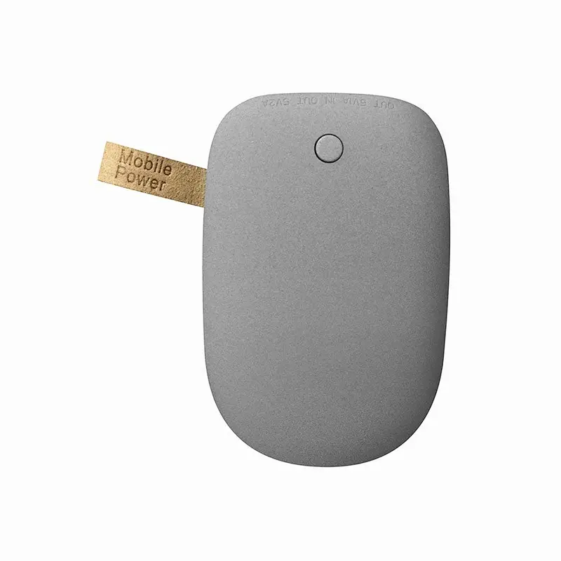 custom print stone powerbanks 5200 mah battery charger pebble power bank