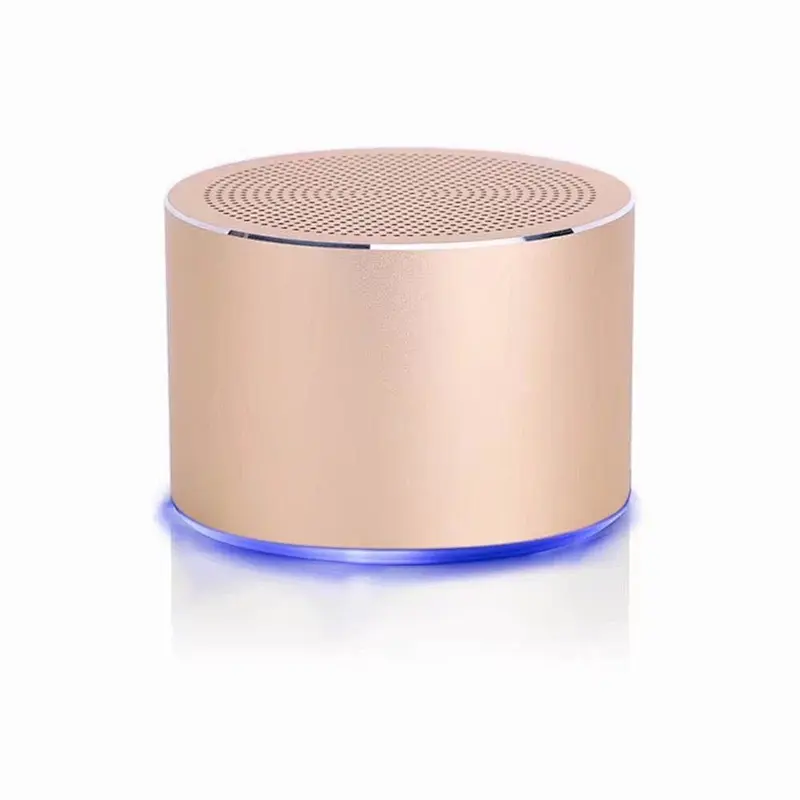 Super Bass Round Metal Wireless Bluetooth 3W Led Speaker