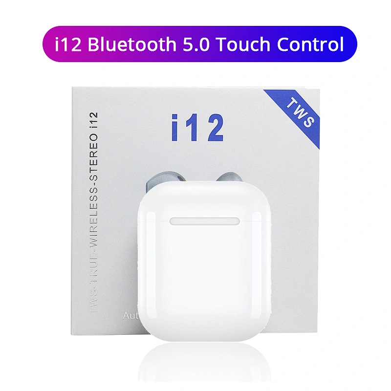 promotion cheap hot selling touch control wireless mini i12 tws earbuds