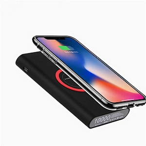 8000mAh Qi Standard Wireless Mobile Charger with Power Bank