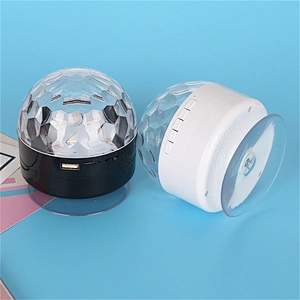 Suction Cup Party Disco Light Bluetooth Speaker With Led Disco Light